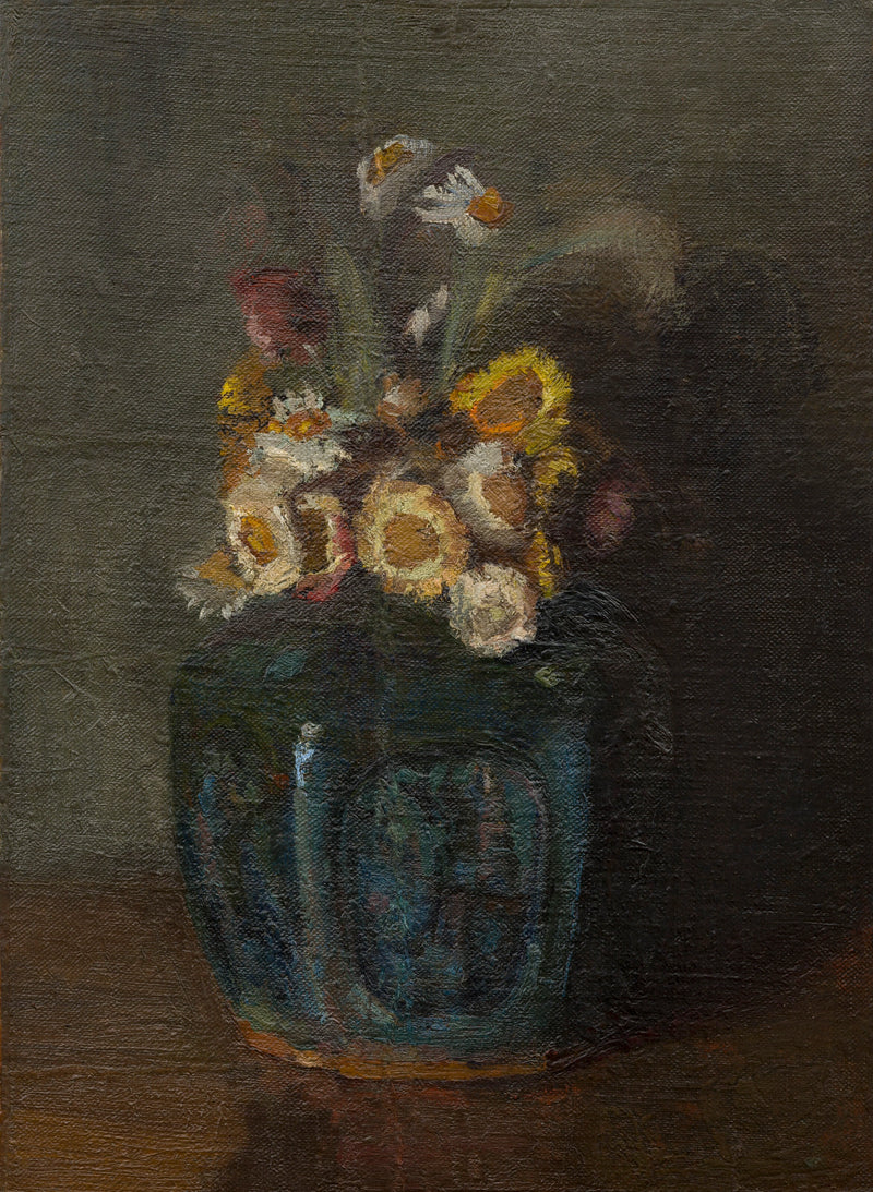 Tarro de jengibre lleno de crisantemos - Vincent van Gogh