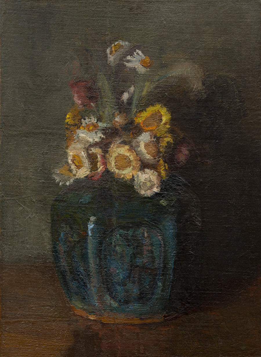 Tarro de jengibre lleno de crisantemos - Vincent van Gogh