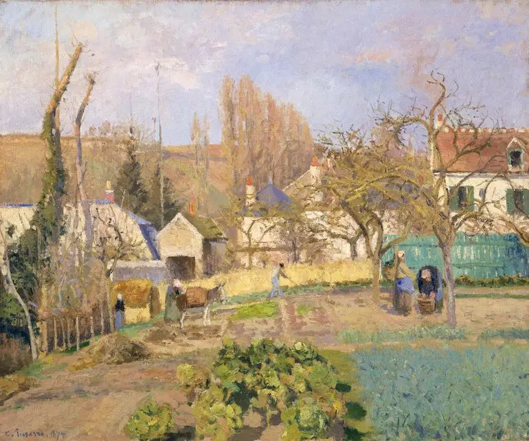 Huertos de L'Hermitage, Pontoise - Camille Pissarro