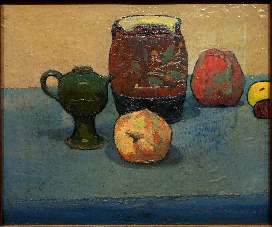 Vasijas de barro y manzanas - Émile Bernard