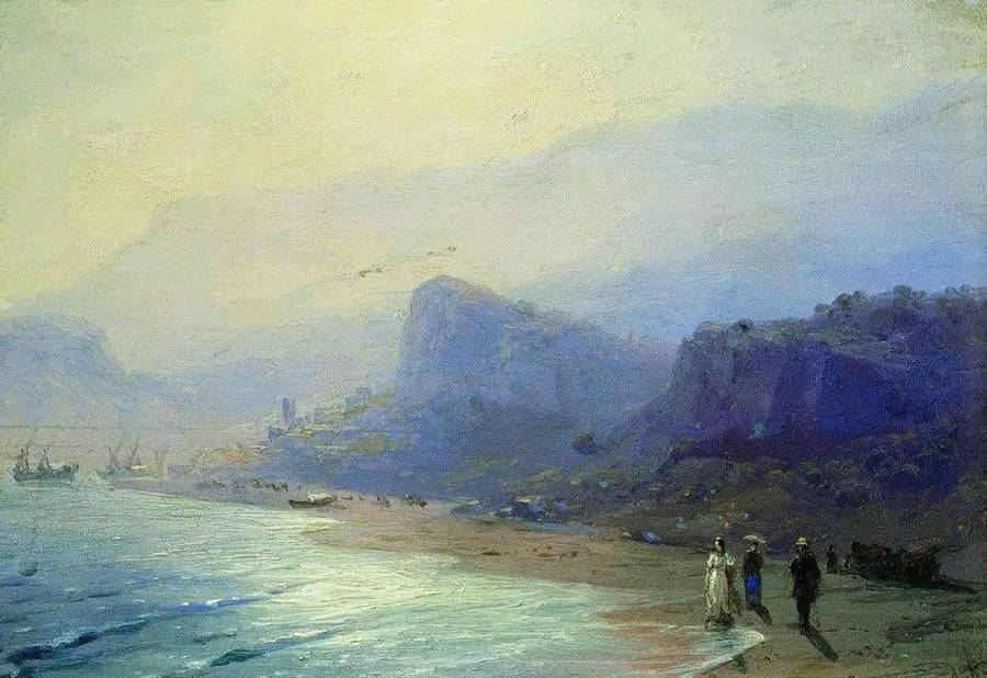 Pouchkine y Raevskaya en Gurzuf - Iván Aivazovski