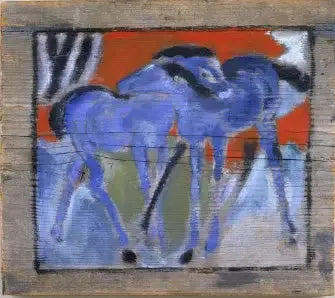 Potros azules - Franz Marc