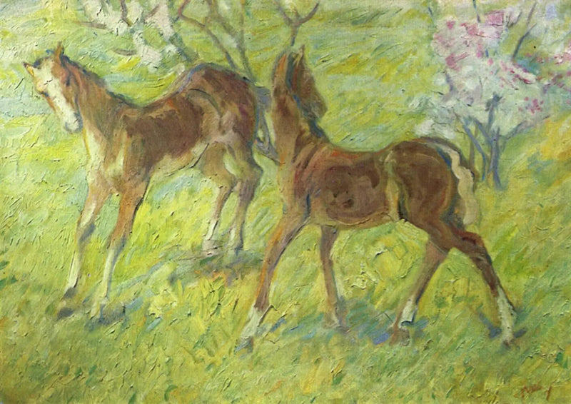 Potros saltadores - Franz Marc