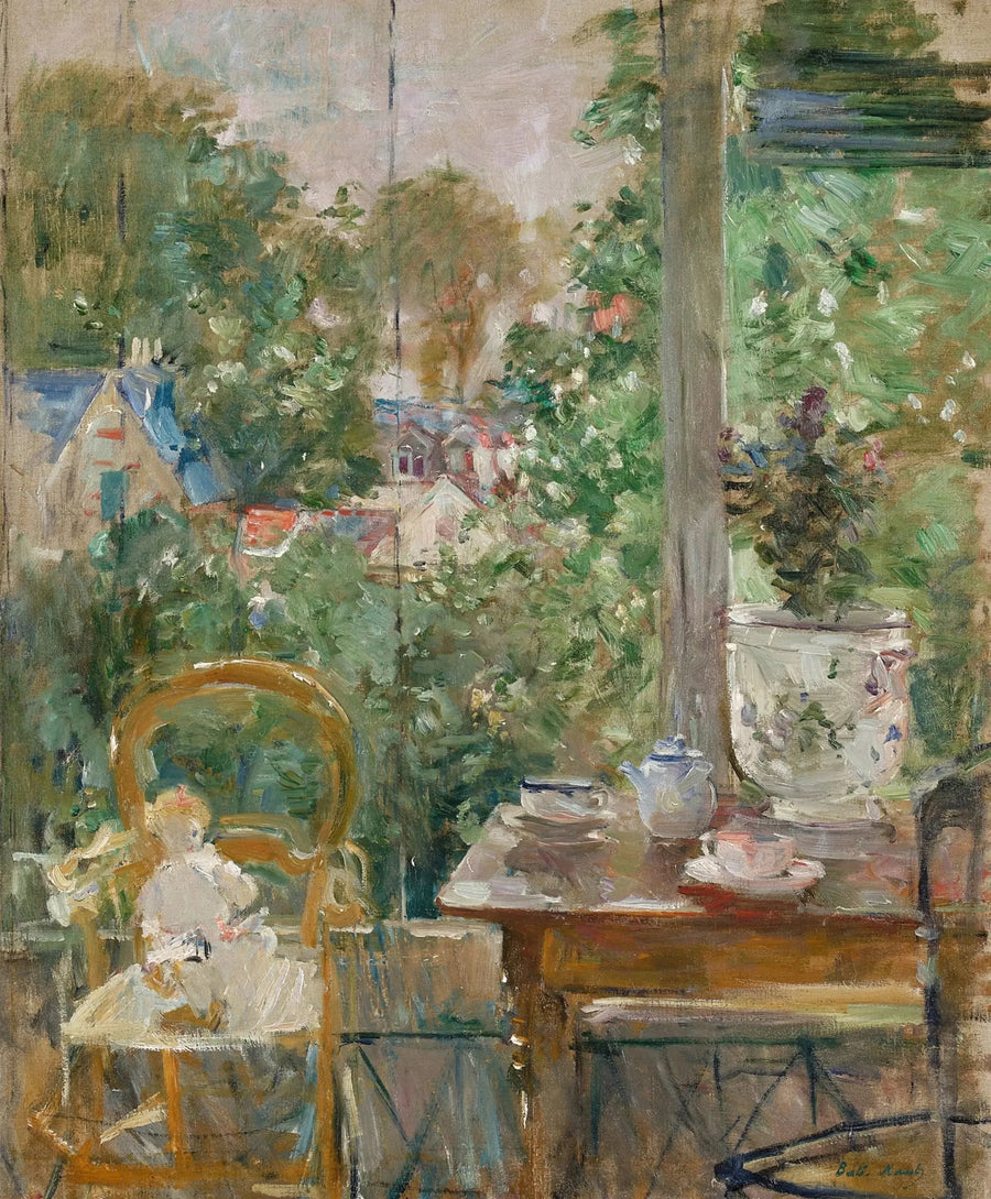 Muñeca en la veranda - Berthe Morisot