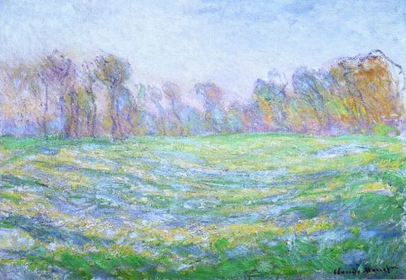 Pradera en Giverny - Claude Monet
