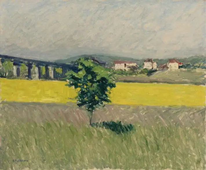 Pradera en el Puente de Argenteuil - Gustave Caillebotte