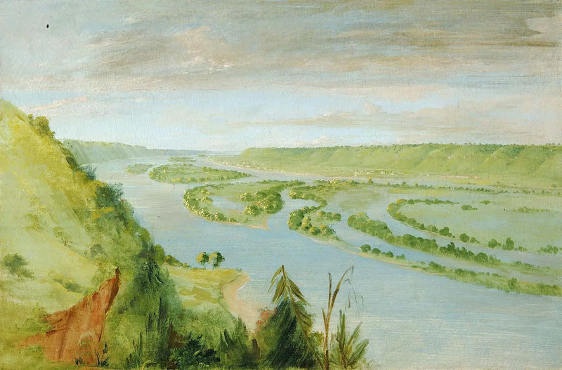 Prairie du Chien, guarnición de los Estados Unidos - George Catlin