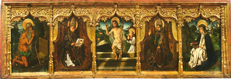 Predella del retablo de Santa Engratia - Bartolomé Bermejo
