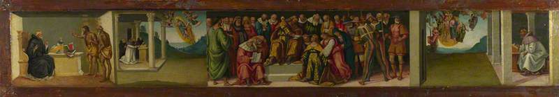 Prédelle : Esther y la vida de san Jerónimo - Luca Signorelli