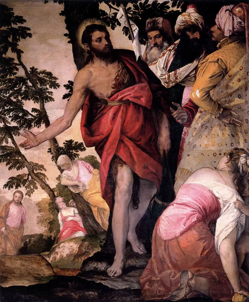 Predicación de Juan Bautista - Paolo Veronese