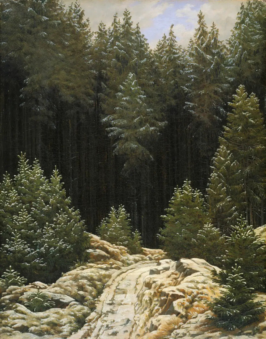 Primera nieve - Caspar David Friedrich