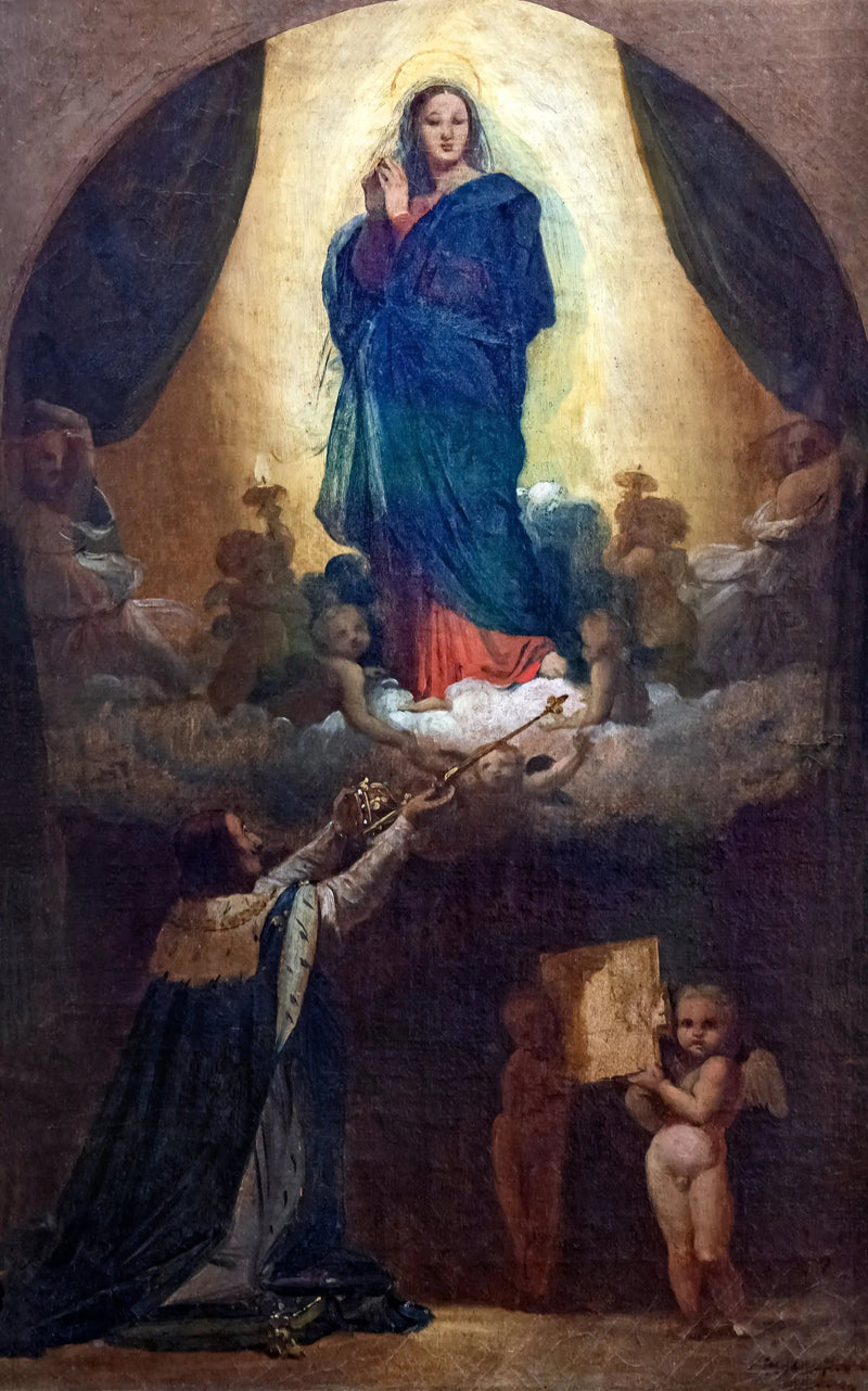 Primer pensamiento del Voto de Luis XIII - Jean-Auguste-Dominique Ingres
