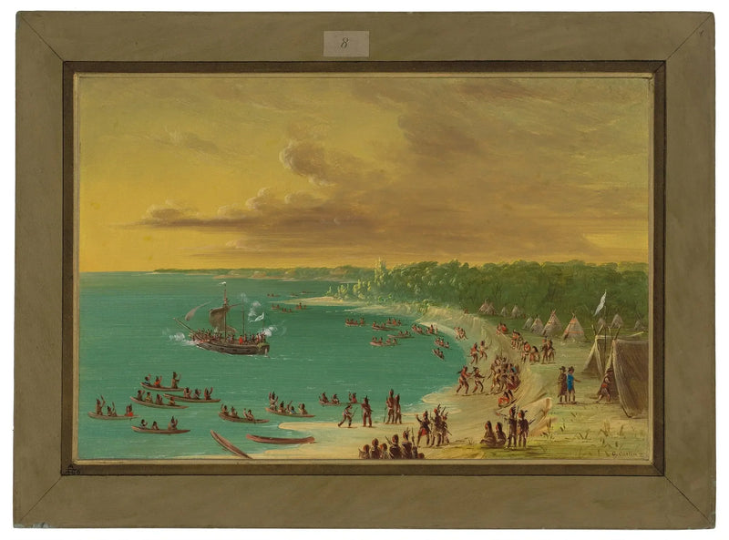 Primera travesía del Griffin en el lago Erie. 7 de agosto de 1679 - George Catlin