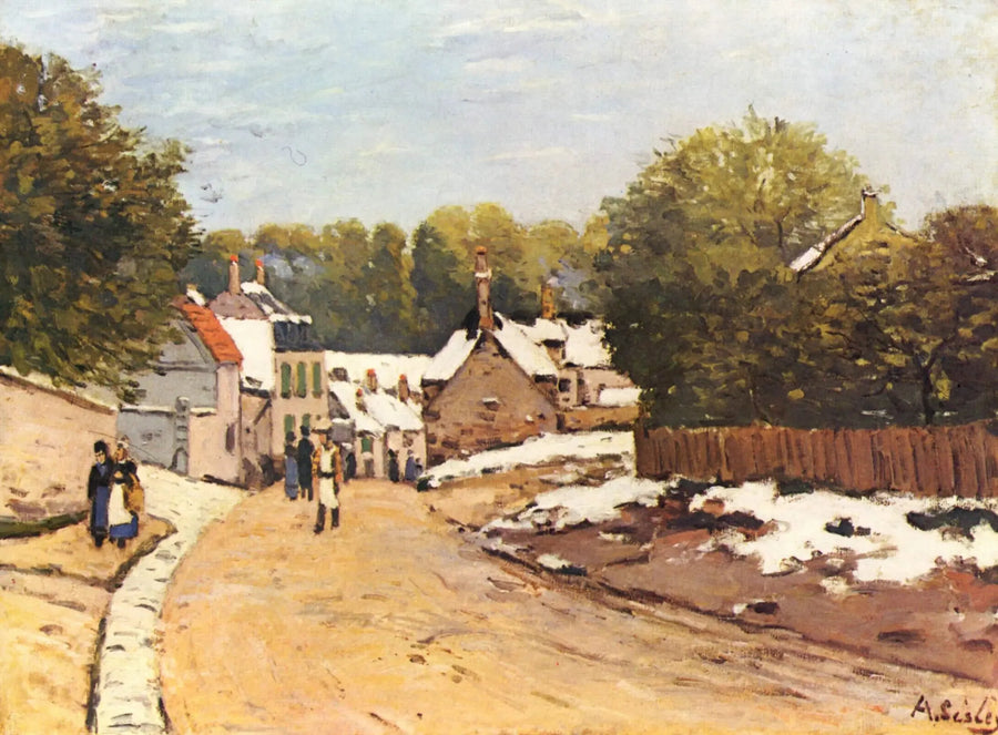 Primeras Nieves en Louveciennes - Alfred Sisley