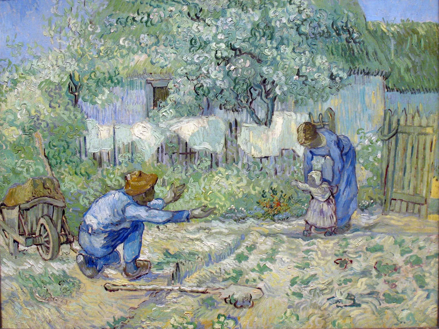 Primeros pasos, según Millet - Vincent van Gogh