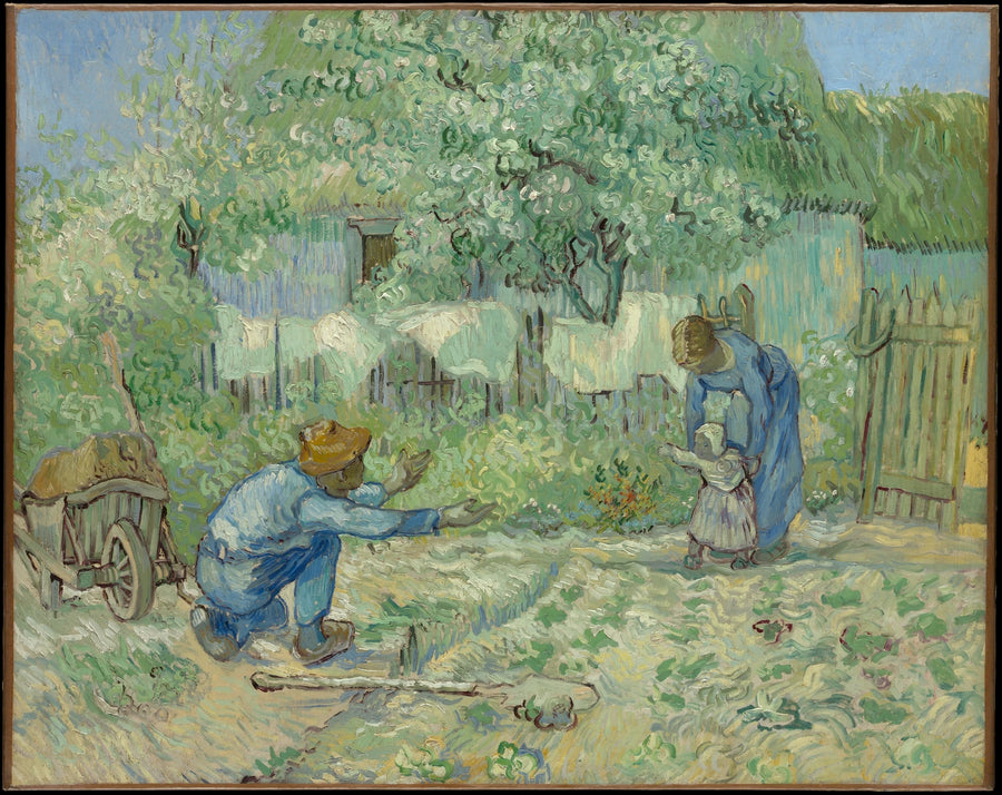 Primeros pasos, según Millet - Vincent van Gogh