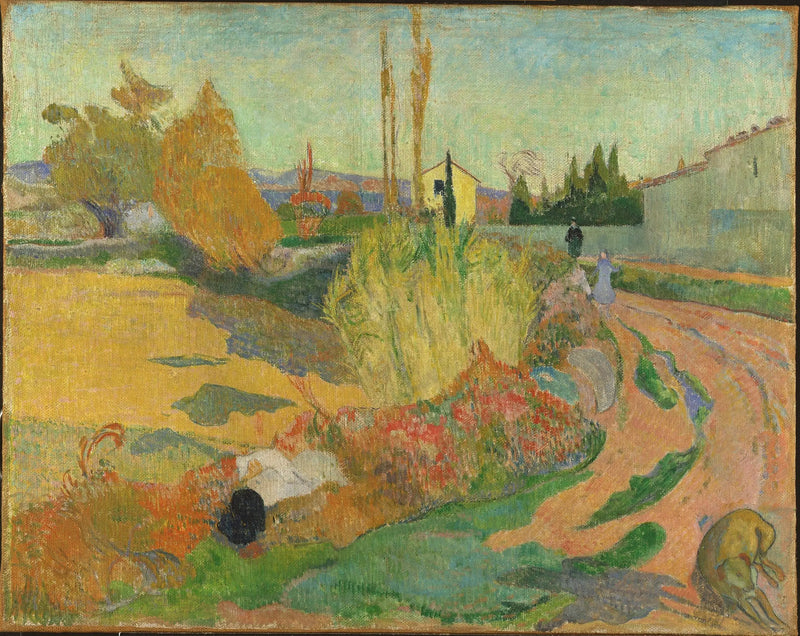Cerca de Arles, o El Mas de Arles - Paul Gauguin