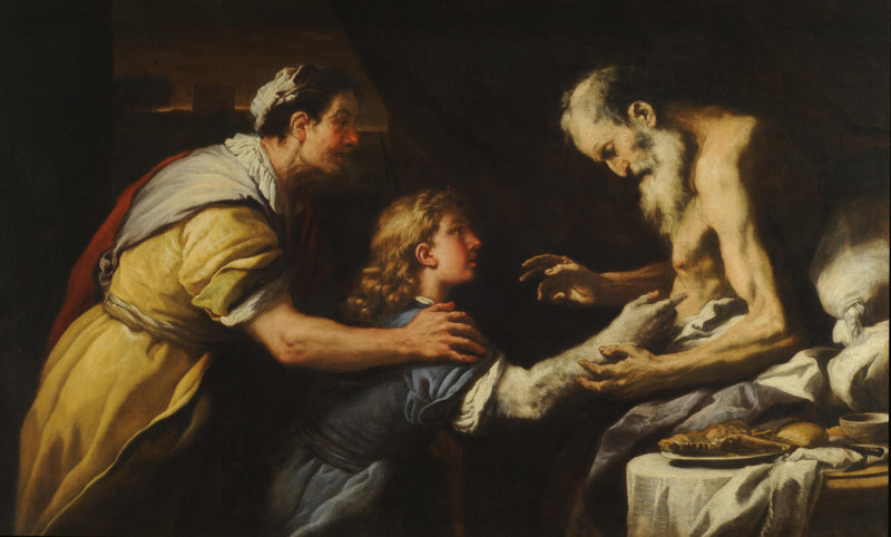 Presentación de Jacob a Isaac - Luca Giordano