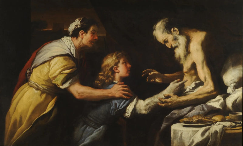 Presentación de Jacob a Isaac - Luca Giordano