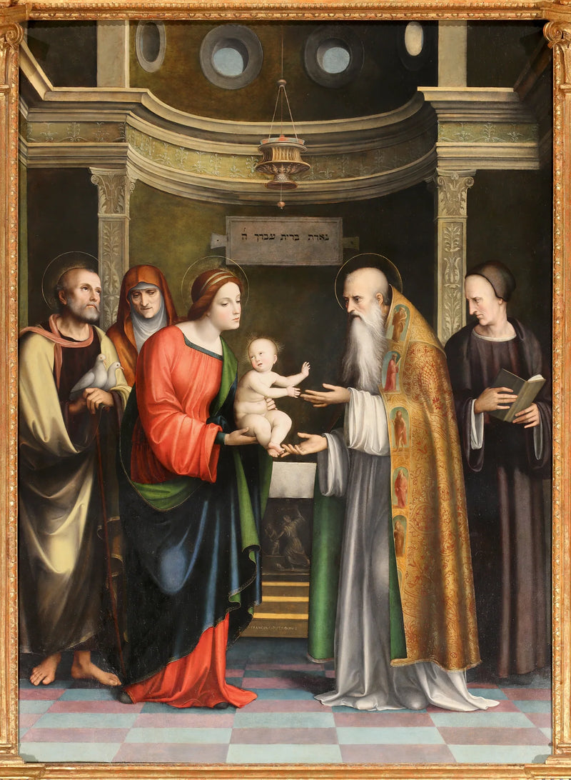 Presentación de Jesús en el templo y purificación de la Virgen - Francesco Francia