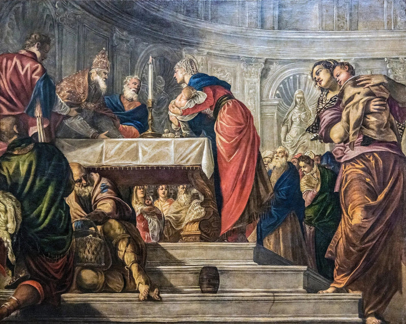 Presentación de Jesús en el templo - Jacopo Tintoretto