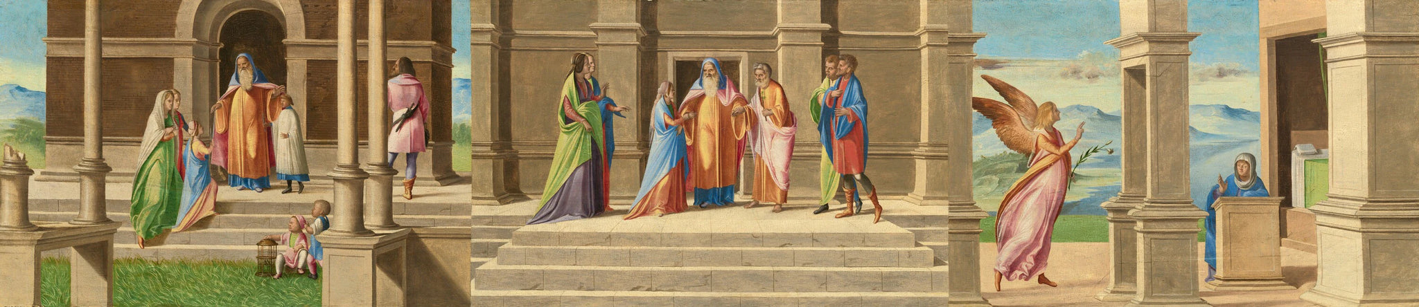 La présentation et le mariage de la Vierge et l'Annonciation - Benedetto Diana