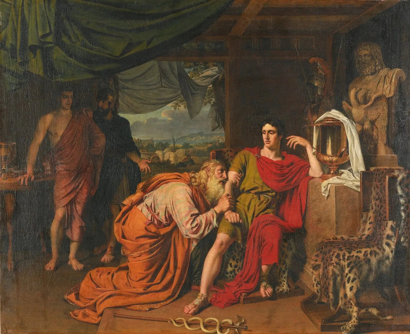 Priam pide a Aquiles que le devuelva el cuerpo de Héctor - Alexandre Ivanov