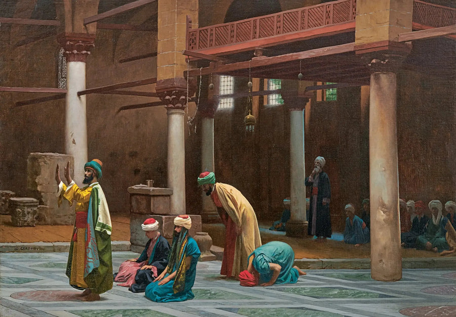 Oración en la mezquita - Jean-Léon Gérôme