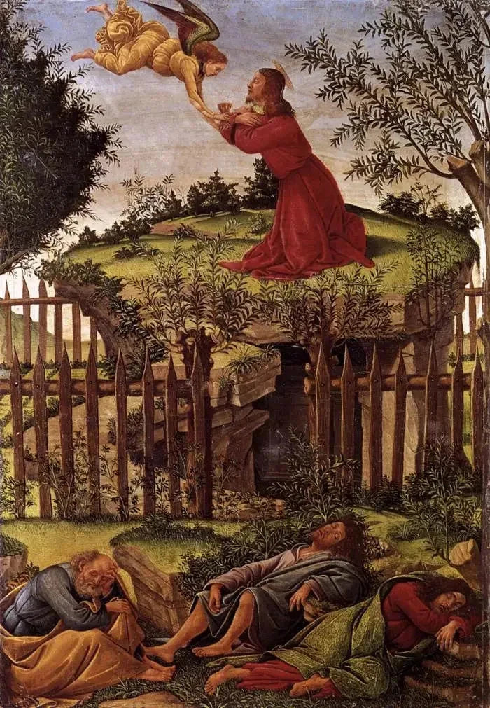 La Oración en el jardín de los Olivos - Sandro Botticelli