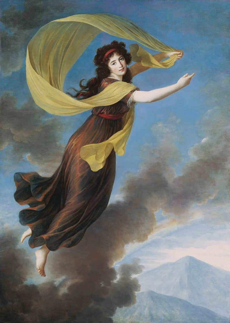 Princesa Karoline de Liechtenstein (1768-1831), nacida condesa de Manderscheidt-Blankenheim en el papel de Iris - Élisabeth Vigeé Le Brun