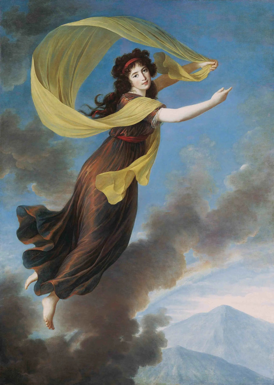 Princesa Karoline de Liechtenstein (1768-1831), nacida condesa de Manderscheidt-Blankenheim en el papel de Iris - Élisabeth Vigeé Le Brun