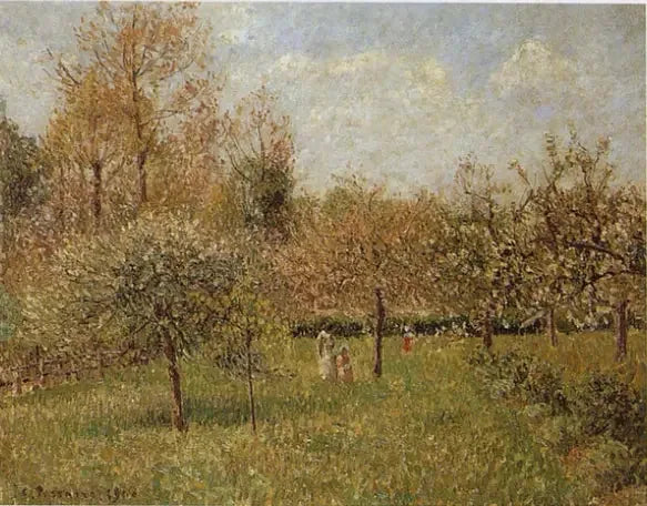 Primavera en Éragny - Camille Pissarro