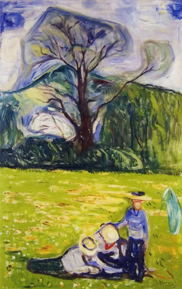 Primavera en el jardín del Dr. Linde - Edvard Munch