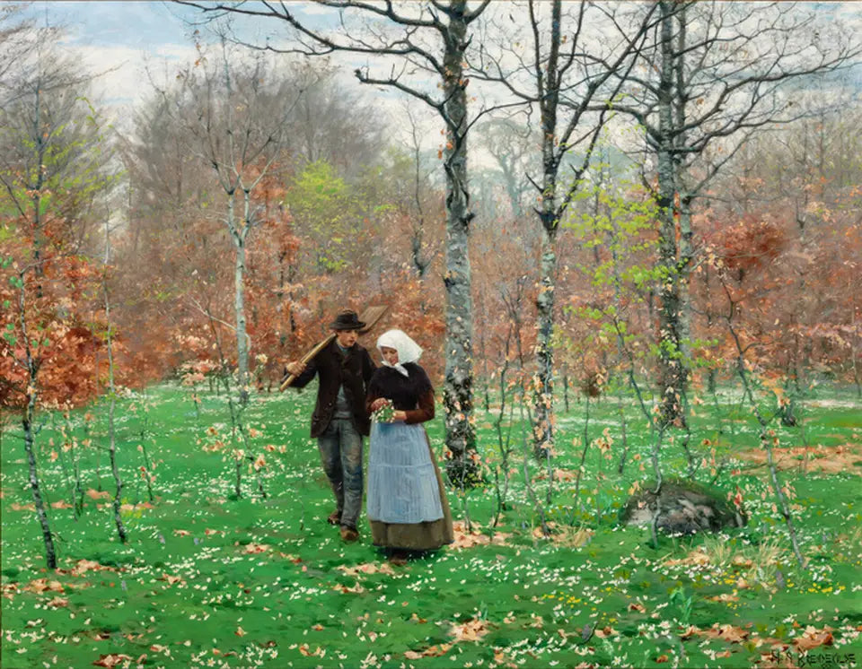 Printemps. - H. A. Brendekilde - Alpha Reproduction