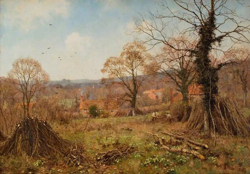 Primavera (El refugio de la primavera es el Primrose Brae) - Edward Wilkins Waite