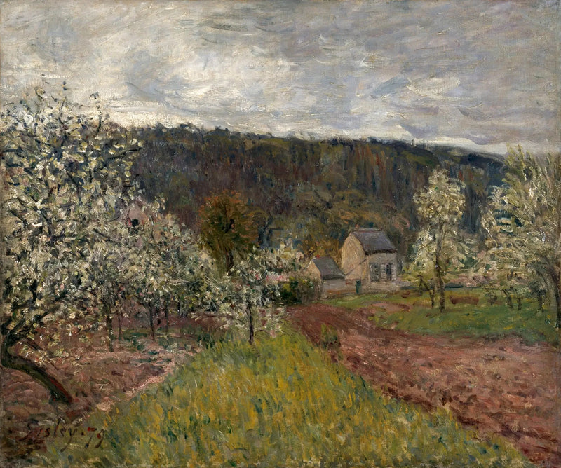 Primavera lluviosa en los alrededores de París - Alfred Sisley