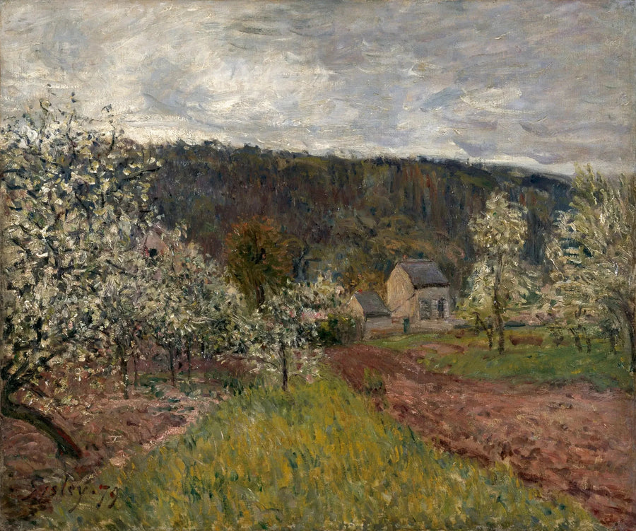 Primavera lluviosa en los alrededores de París - Alfred Sisley