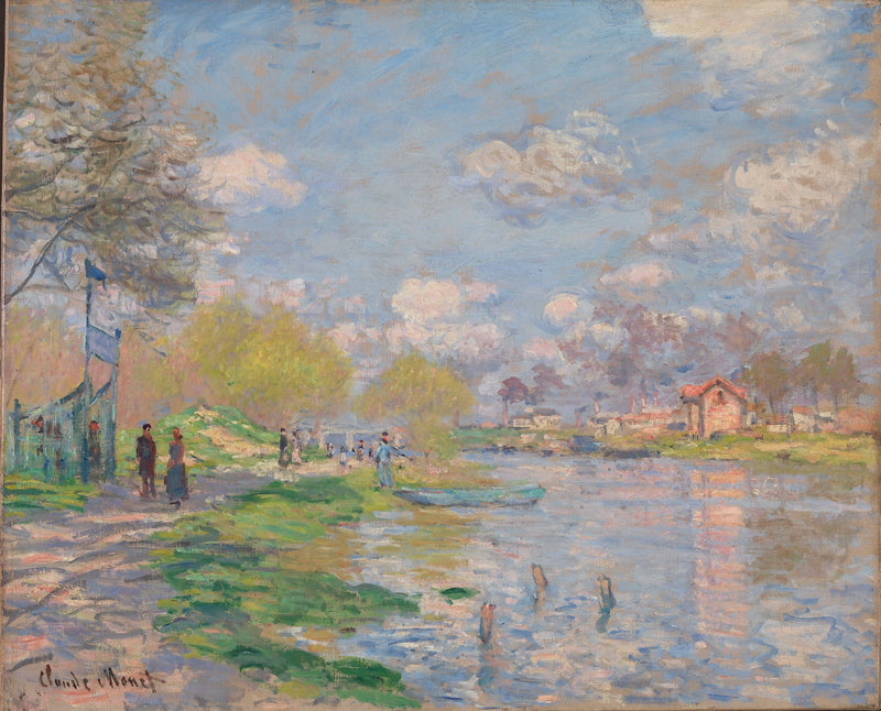 Primavera en la isla de Grande Jatte W459 - Claude Monet