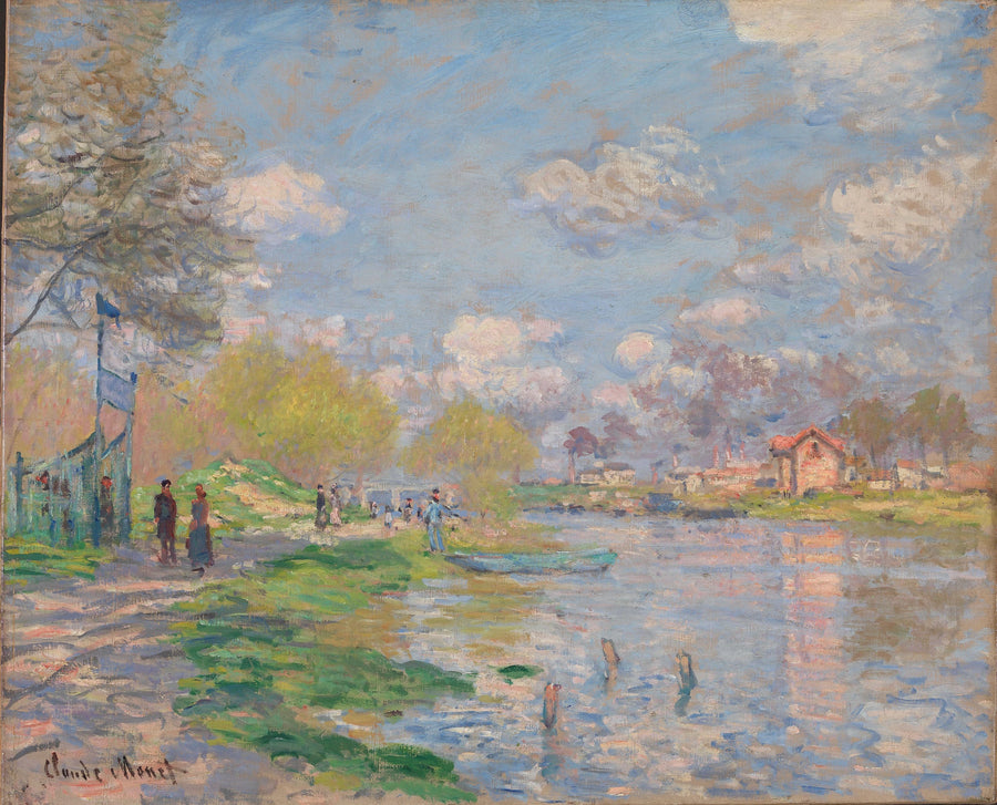 La primavera cerca del Sena - Claude Monet