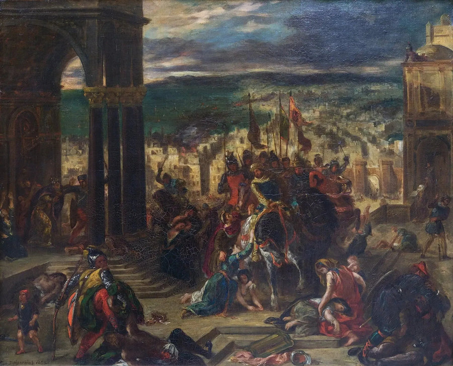 Toma de Constantinopla por los Cruzados - Eugène Delacroix