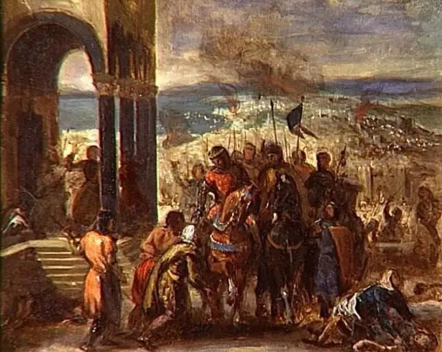 Toma de Constantinopla por los cruzados - Eugène Delacroix