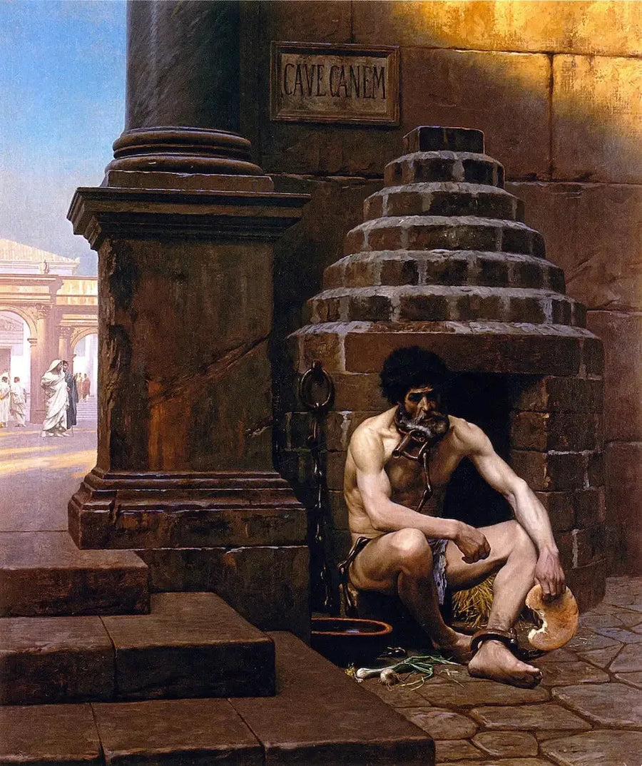 Prisionero de guerra en Roma - Jean-Léon Gérôme