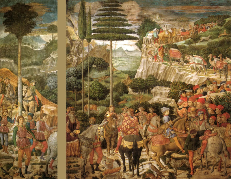 Procesión del rey más antiguo - Benozzo Gozzoli