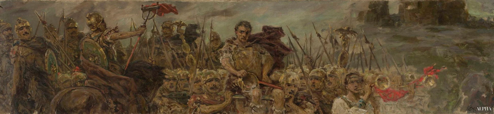 Procession victorieuse après la bataille - Wilhelm Kotarbiński Reproductions de tableaux à la peinture à l’huile