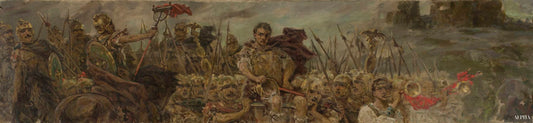 Procession victorieuse après la bataille - Wilhelm Kotarbiński Reproductions de tableaux à la peinture à l’huile