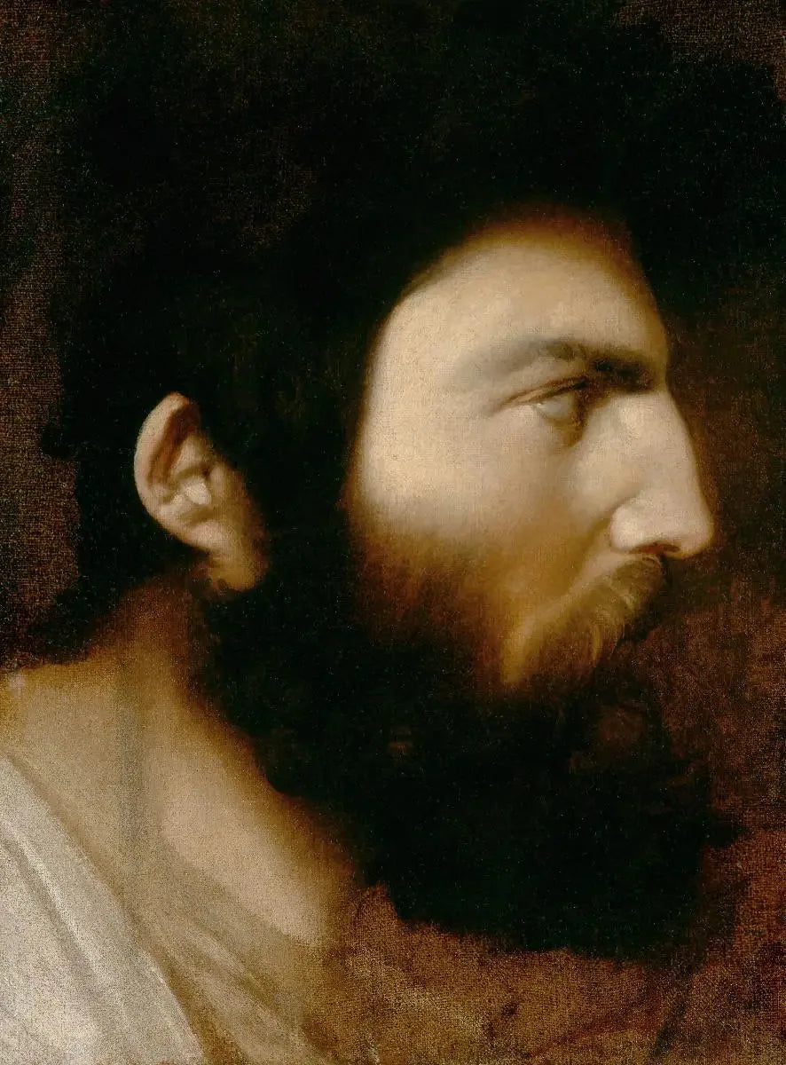 Perfil de hombre barbudo - Jean-Auguste-Dominique Ingres