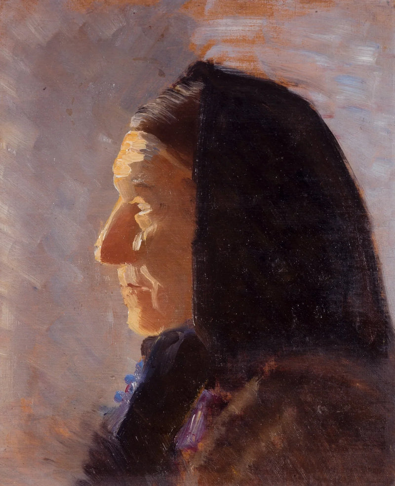 Perfil de una mujer de Skagen - Anna Ancher