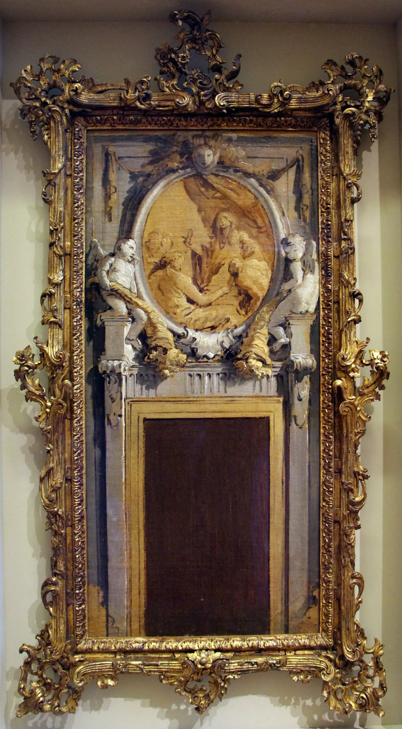 Proyecto de decoración para la parte superior de la puerta - Giovanni Battista Tiepolo