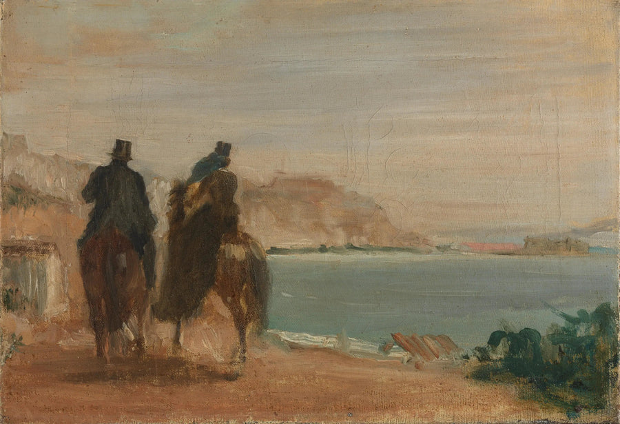 Paseo junto al mar - Edgar Degas