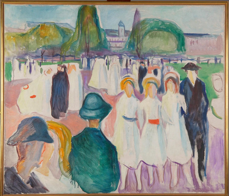 Paseo en primavera - Edvard Munch